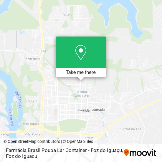 Farmácia Brasil Poupa Lar Container - Foz do Iguaçu map