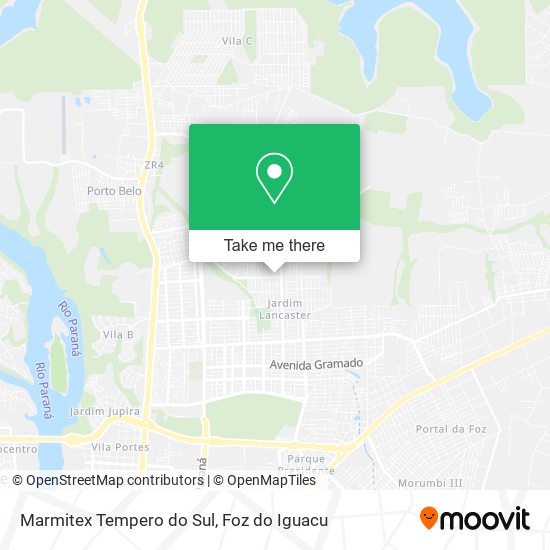 Mapa Marmitex Tempero do Sul