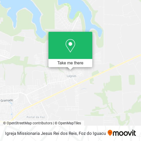 Mapa Igreja Missionaria Jesus Rei dos Reis