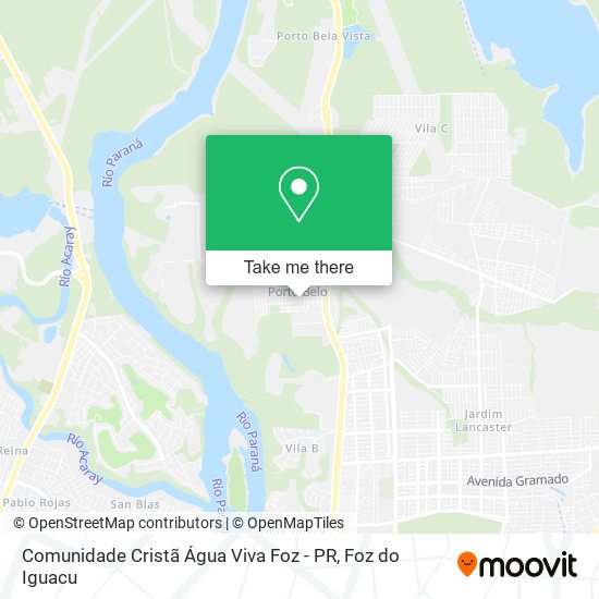 Comunidade Cristã Água Viva Foz - PR map