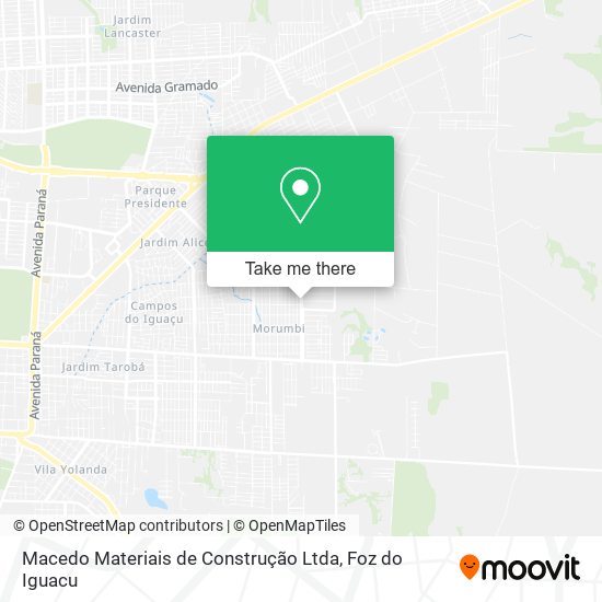Macedo Materiais de Construção Ltda map
