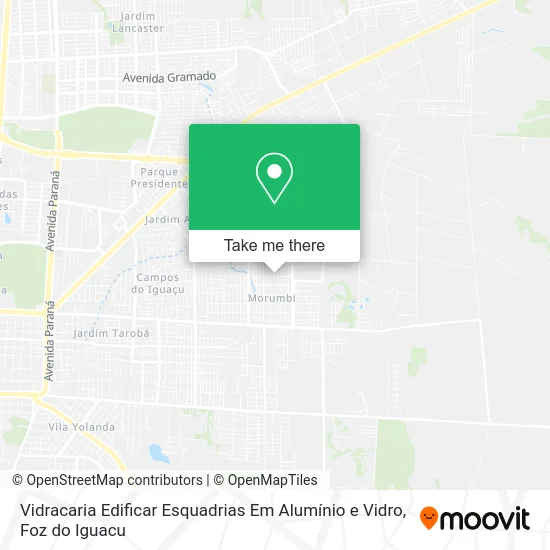 Vidracaria Edificar Esquadrias Em Alumínio e Vidro map