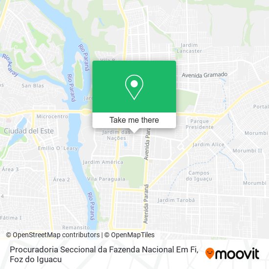 Procuradoria Seccional da Fazenda Nacional Em Fi map