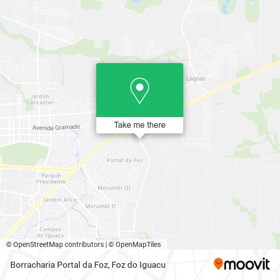 Borracharia Portal da Foz map