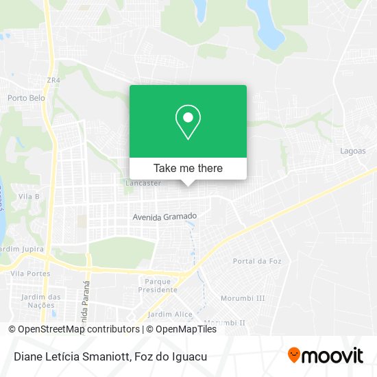 Diane Letícia Smaniott map