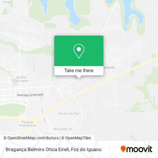 Bragança Belmiro Otica Eireli map