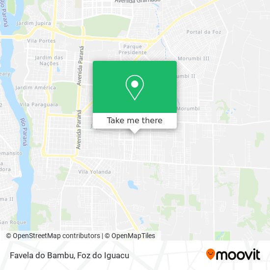 Mapa Favela do Bambu