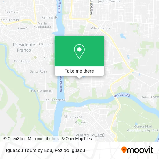 Iguassu Tours by Edu map