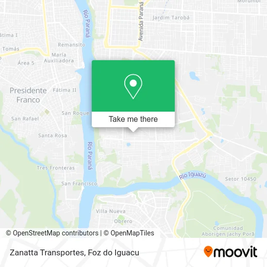 Zanatta Transportes map