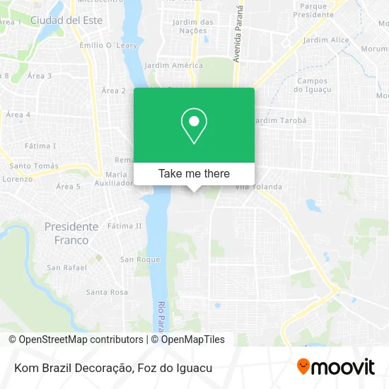 Kom Brazil Decoração map