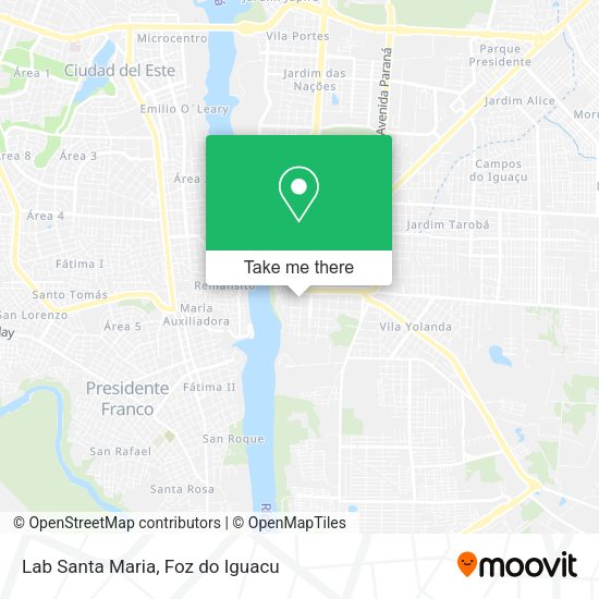 Lab Santa Maria map