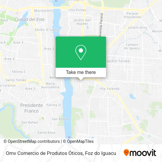 Omv Comercio de Produtos Óticos map
