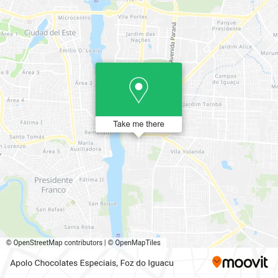 Apolo Chocolates Especiais map
