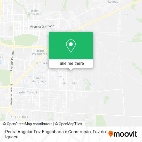 Pedra Angular Foz Engenharia e Construção map