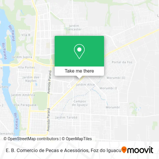 E. B. Comercio de Pecas e Acessórios map