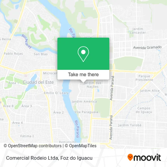Comercial Rodeio Ltda map