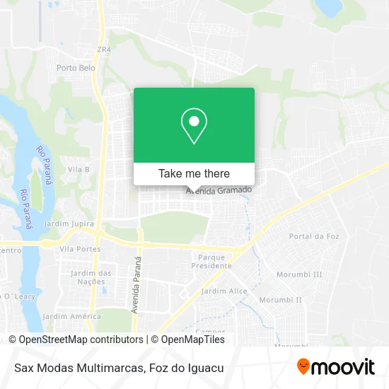 Sax Modas Multimarcas map