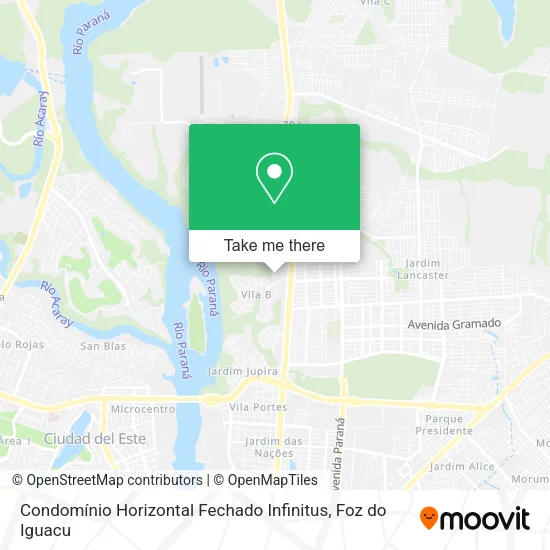 Condomínio Horizontal Fechado Infinitus map