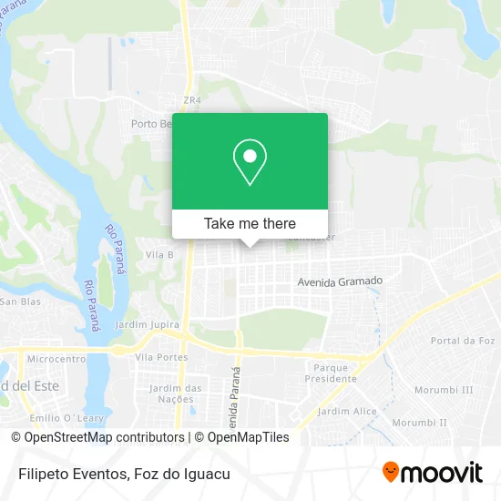 Filipeto Eventos map