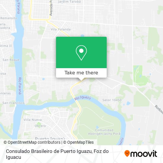 Consulado Brasileiro de Puerto Iguazu map