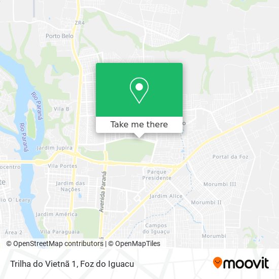 Mapa Trilha do Vietnã 1