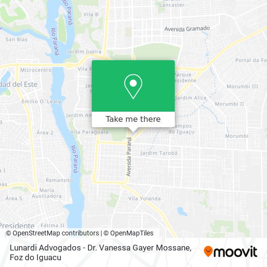 Lunardi Advogados - Dr. Vanessa Gayer Mossane map