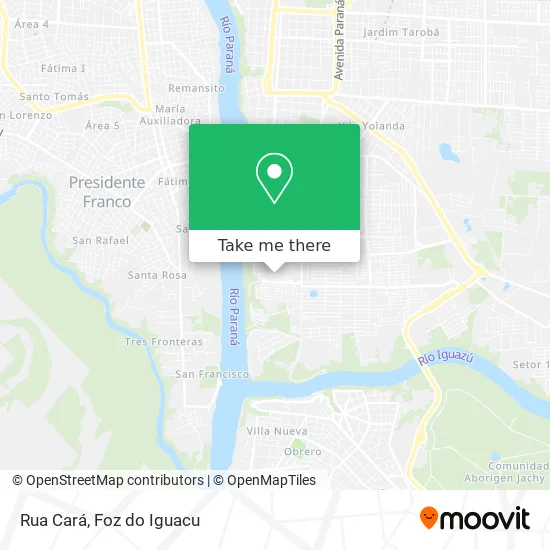 Rua Cará map
