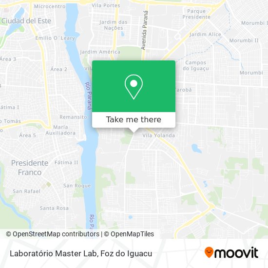 Laboratório Master Lab map
