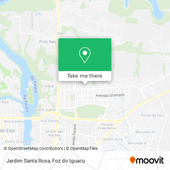 Jardim Santa Rosa map
