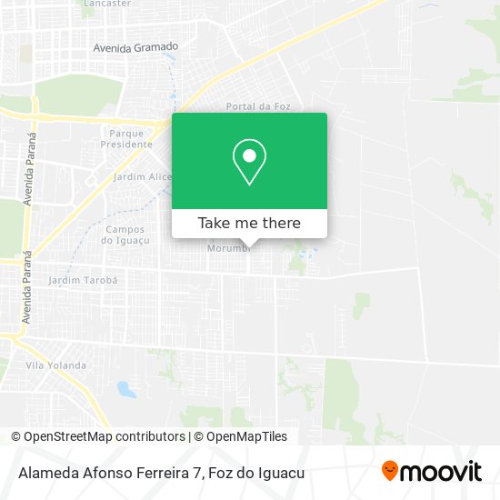 Alameda Afonso Ferreira 7 map