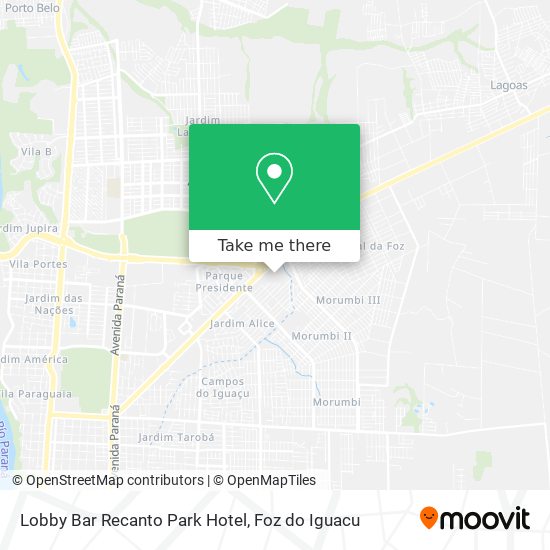 Lobby Bar Recanto Park Hotel map