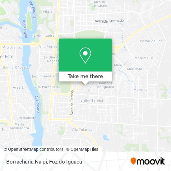 Borracharia Naipi map