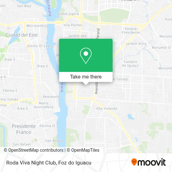 Roda Viva Night Club map