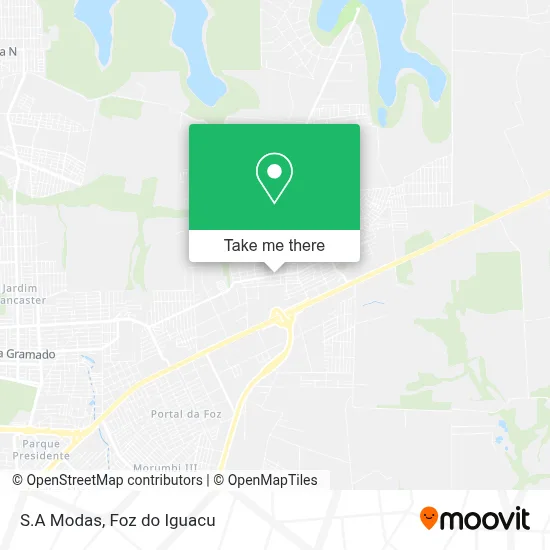 S.A Modas map