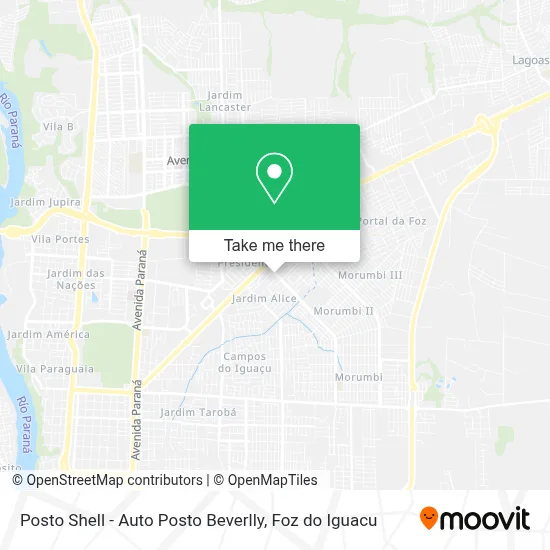 Posto Shell - Auto Posto Beverlly map