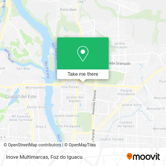 Inove Multimarcas map