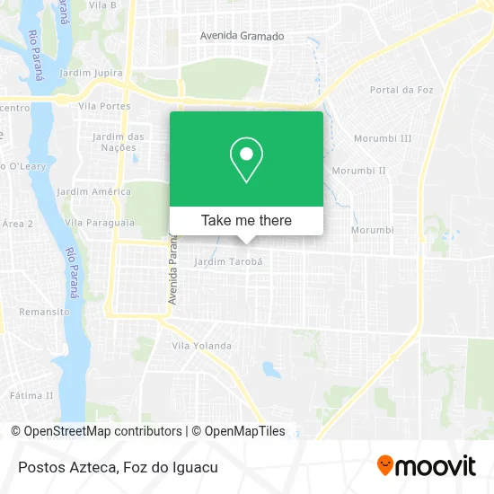 Postos Azteca map