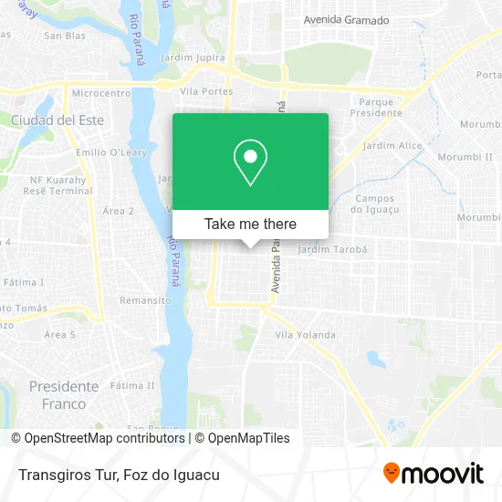 Transgiros Tur map