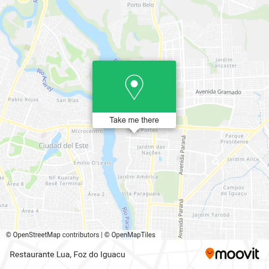 Restaurante Lua map