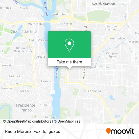 Rádio Morena map