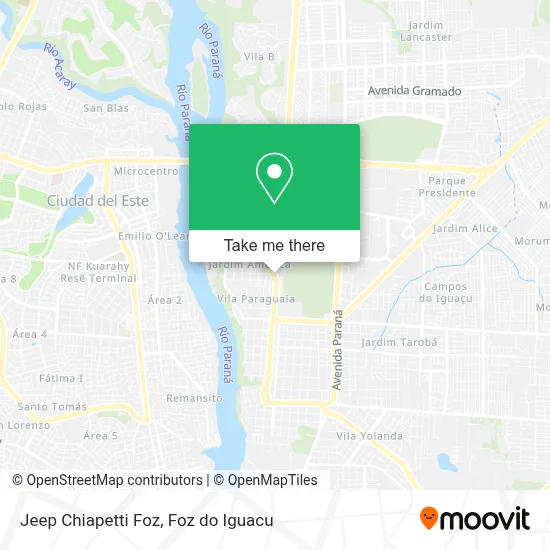 Jeep Chiapetti Foz map