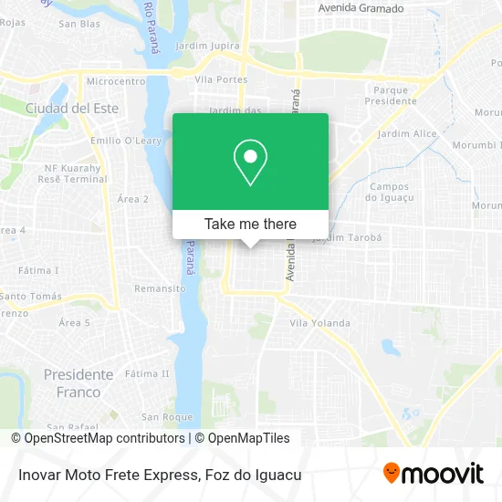 Inovar Moto Frete Express map