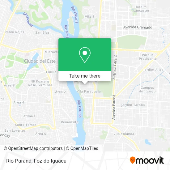 Rio Paraná map
