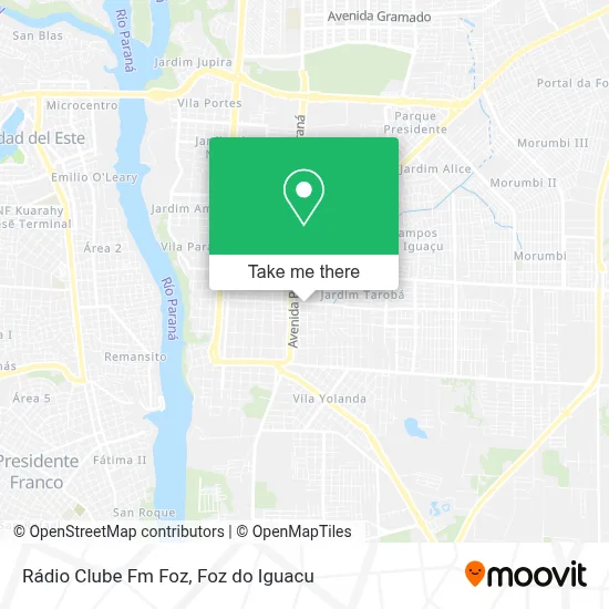 Rádio Clube Fm Foz map