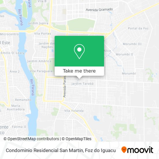 Condominio Residencial San Martín map