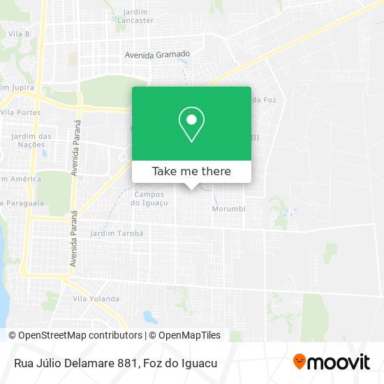 Rua Júlio Delamare 881 map
