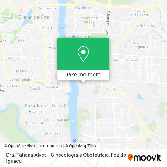Dra. Tatiana Alves - Ginecologia e Obstetrícia map