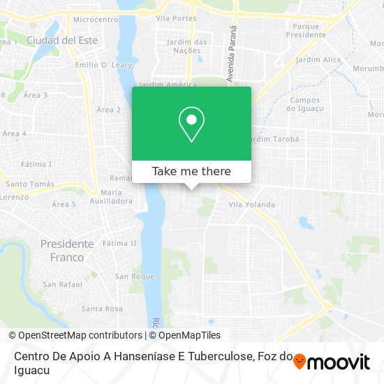 Centro De Apoio A Hanseníase E Tuberculose map
