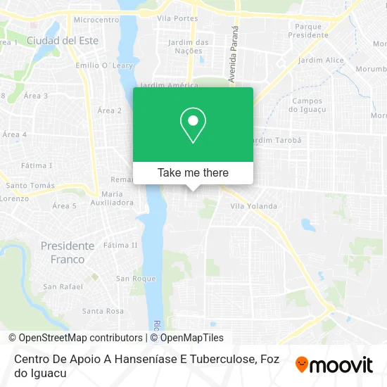 Centro De Apoio A Hanseníase E Tuberculose map