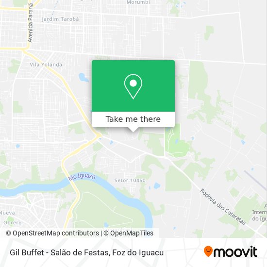 Mapa Gil Buffet - Salão de Festas